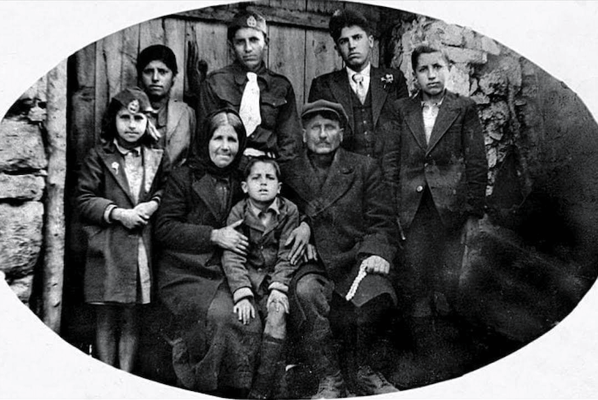 Saint-Paisios-with-his-family.-He-is-the-young-boy-on-the-right-side-of-the-photo-15-years-old-at-the-time.
